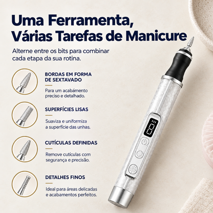 Lima de Unhas Elétrica e Removedor de Calosidades