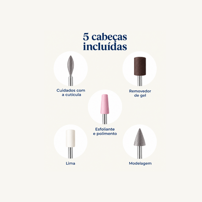 Lima de Unhas Elétrica e Removedor de Calosidades