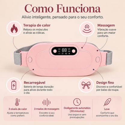 Coreva™ - Almofada térmica para o alívio das cólicas menstruais