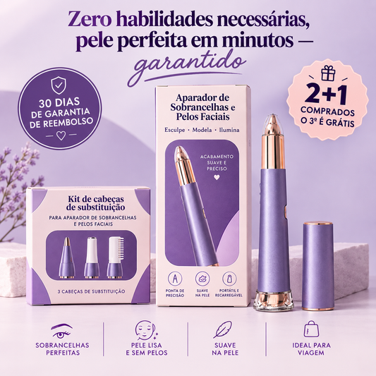 Aparador 2 em 1 para rosto e sobrancelhas