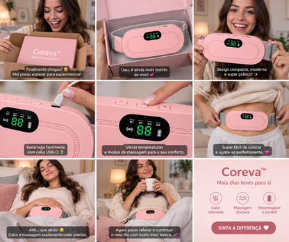 Coreva™ - Almofada térmica para o alívio das cólicas menstruais