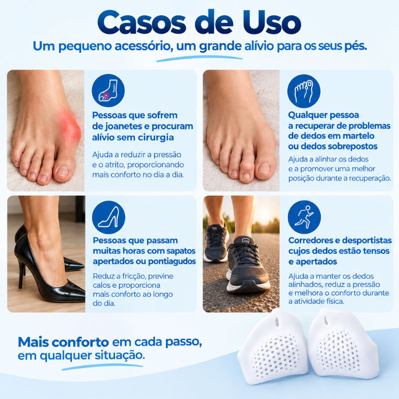 Separadores de Dedos dos Pés
