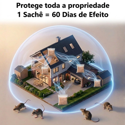 Sacos Repelentes para Ratos, Ratazanas e Martas