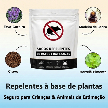 Sacos Repelentes para Ratos, Ratazanas e Martas