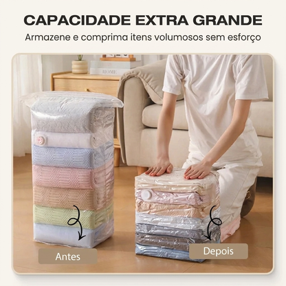⏳ Oferta limitada 🔥 - Sacos de vácuo sem bomba, tamanho grande☀